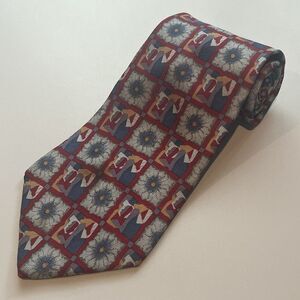 Vintage Picasso Silk Tie Nature Morte a la Porte et a la Clef Abstract Art